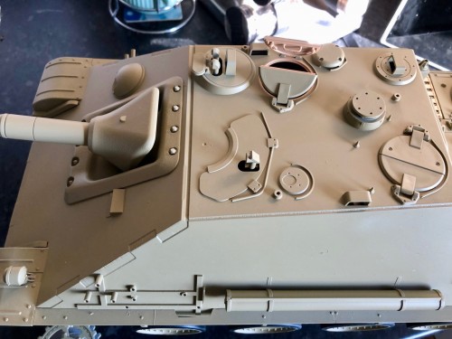 Tamiya Jagdpanther-Commander's hatch