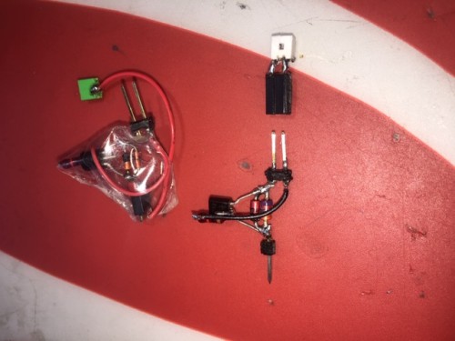 This DTL circuit allows precise control of the tracks when steering L|R using a inexpensive non proportional controller. When turning either direction, the track in the direction of the turn slows down but keeps moving at a slower rate.