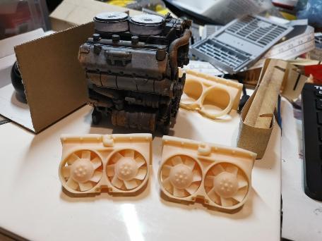 completed resin fans