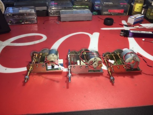 Here are some examples of  what Tamiya calls &quot;motorized&quot; The consist of a single motor (SM) with metal gearbox that drives both tracks with a RE-260 Mabuchi motor. The one in the center is the original one for this motorized kit Centurion MkII