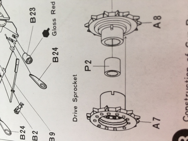 Standardized drive sprocket configuration which works and interfaces with ALL SMM, DMM Tamiya metal  HI\LOW mount drive axle gearbox.