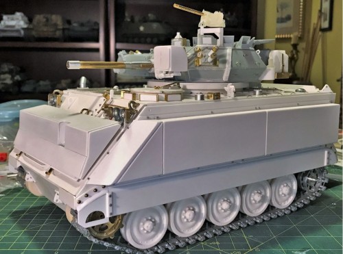 M-113 M113 M-113A1 MRV 1/16 RC Scorpion Turret Australian Army build