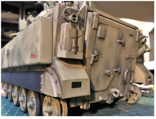 M-113 M113 M-113A1 MRV 1/16 RC Scorpion Turret Australian Army build