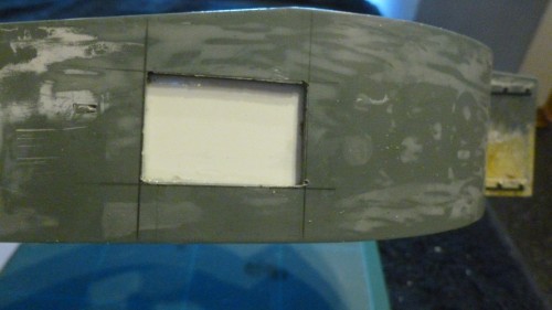 1.0mm styrene backing panel added inside.