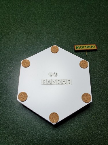 Styrene base cut to fit and the name plate painted and pinned....jpg