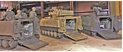 M-113 M113 M-113A1 MRV 1/16 RC Scorpion Turret Australian Army build