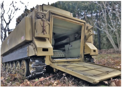 M-113 M113 M-113A1 MRV 1/16 RC Scorpion Turret Australian Army build