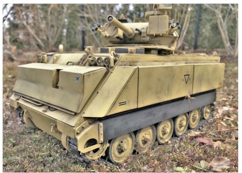 M-113 M113 M-113A1 MRV 1/16 RC Scorpion Turret Australian Army build