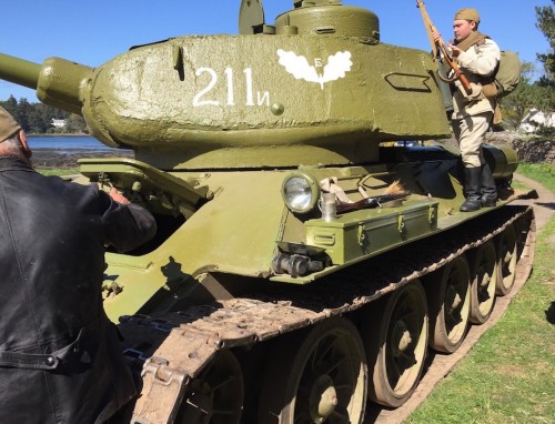 T34 visiting loch Ewe, May, 2017