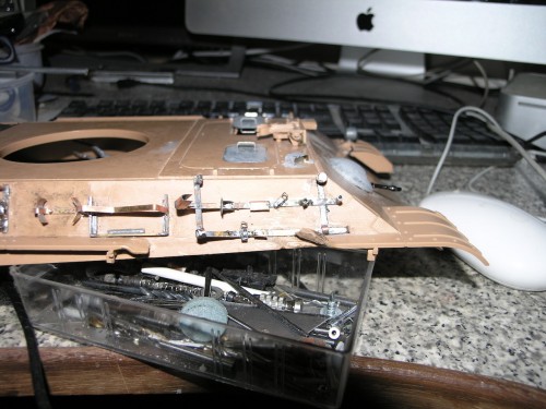 Clamps made from scrap brass and thin wire much faster