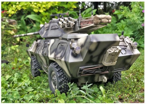 1/16 RC  Cadillac Gage V-150 Commando with 90mm gun turret