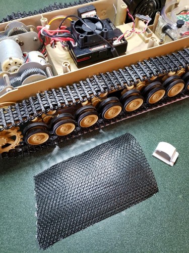 Scavenged bits to complete the electronics installation.jpg