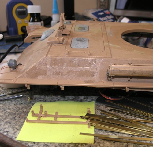 Tool rack glued back together for a template to make it easier to copy
