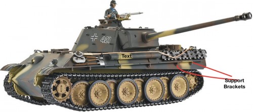 Taigen Panther Ausf G- fender supports
