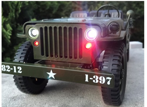 1) 1/10 RC Jeep Willys MB - Long Range Desert Group-SAS