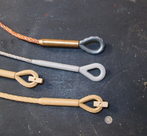 Top Taigen, middle Trumpeter and bottom Tamiya KT. Will cast some Trumpeter cable ends.