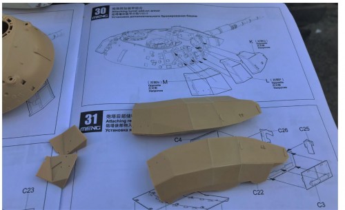 RC 1/16 Canadian tank Leopard C2 Mexas - Afghanistan - build