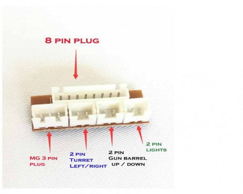 HL V5.3 8-9 pin upper hull connector