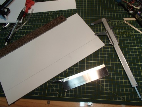 Basic sizing, 2mm sheet, cutting 36mm side walls.