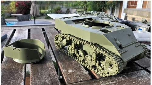 1/16 RC M5A1 Stuart Light tank - build