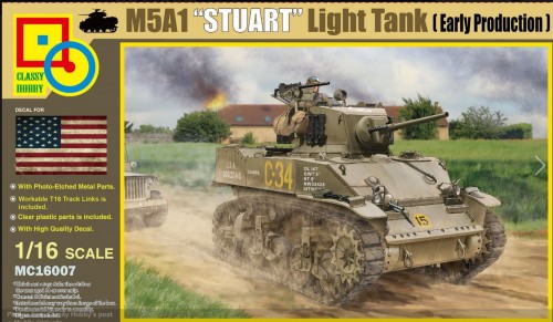 1/16 RC M5A1 Stuart Light tank - build