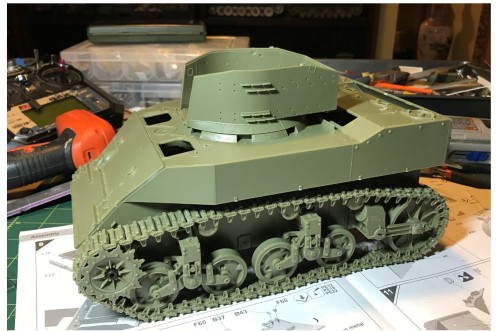 1/16 RC M5A1 Stuart Light tank - build