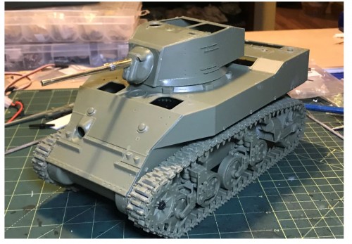 1/16 RC M5A1 Stuart Light tank - build