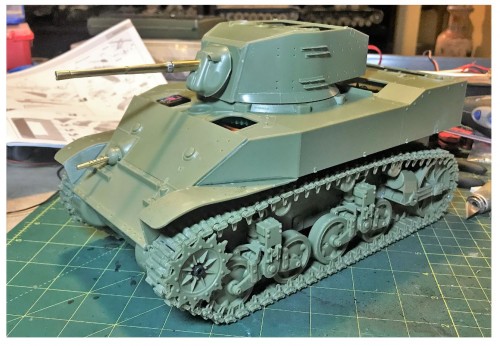 1/16 RC M5A1 Stuart Light tank - build