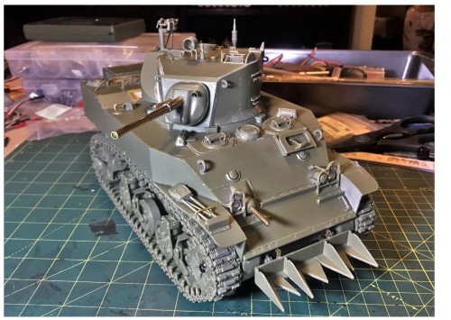 1/16 RC M5A1 Stuart Light tank - build