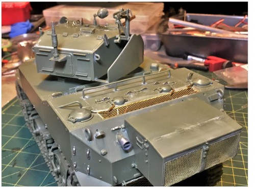 1/16 RC M5A1 Stuart Light tank - build