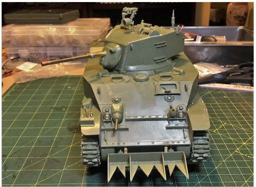 1/16 RC M5A1 Stuart Light tank - build