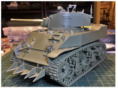 1/16 RC M5A1 Stuart Light tank - build