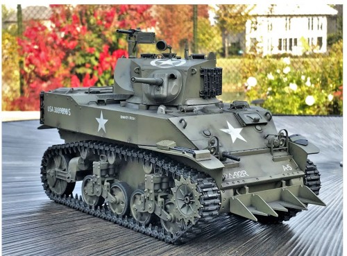 1/16 RC M5A1 Stuart Light tank - build