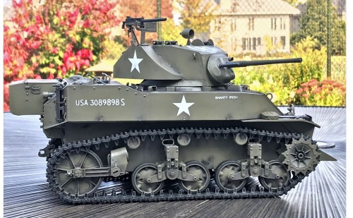 1/16 RC M5A1 Stuart Light tank - build