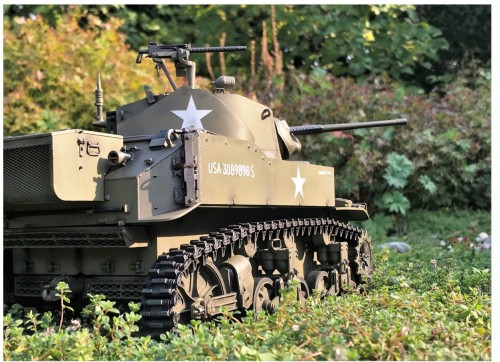 1/16 RC M5A1 Stuart tank conversion