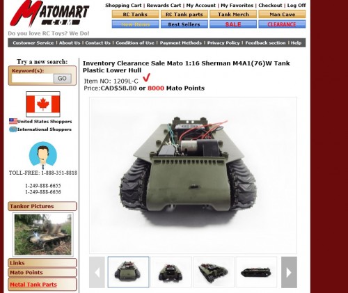 Mato mart Sherman hull