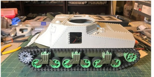 RC 1/16 M3 Lee early production tank - build