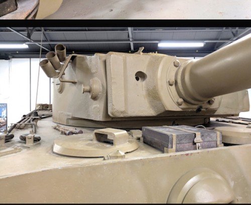 The tank museum Tiger 1 gap
