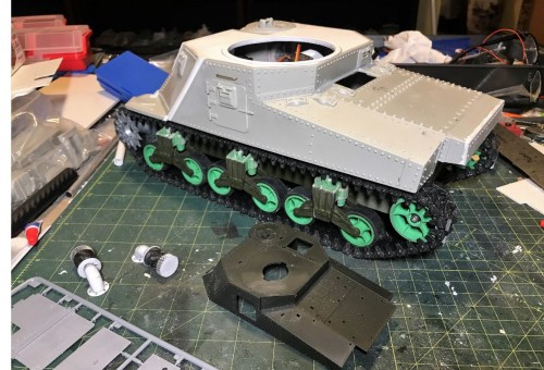 RC 1/16 M3 Lee early production tank - build