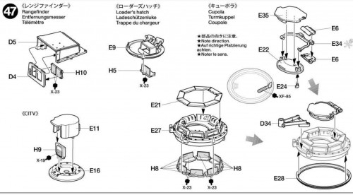 Tamiya Abrams vision blocks