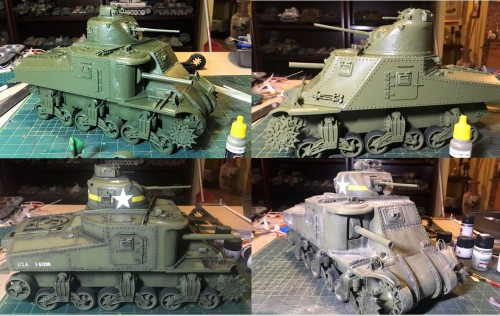 RC 1/16 M3 Lee early production tank - build