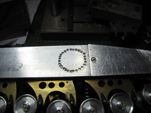 Chain drilling hatch hole