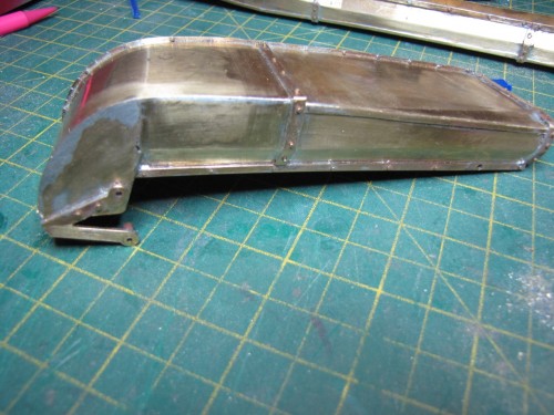 Rear mudguard before adding strengtheners.