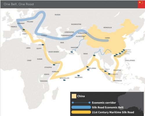 Proposed new Silk Road