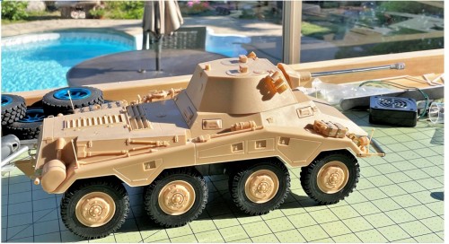 1/16 RC Sd.Kfz. 234/2 Puma armored car - build