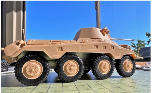 1/16 RC Sd.Kfz. 234/2 Puma armored car - build