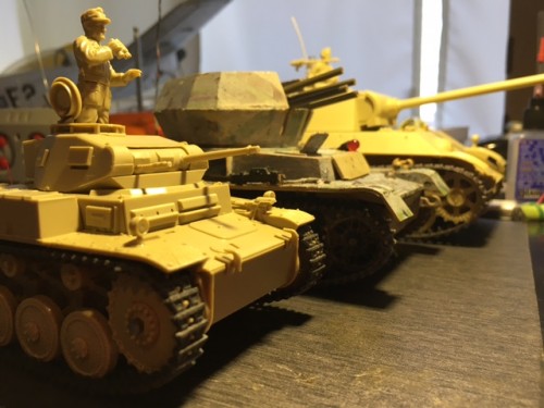 Panzer II with Panzer IV, King Tiger.
