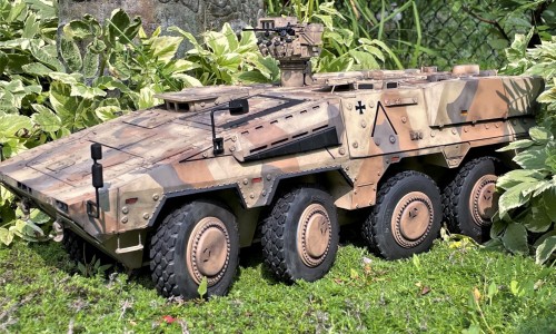 1/16 scale GTK Boxer wheeled 8x8 armored fighting vehicle