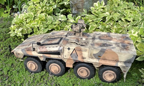 1/16 scale GTK Boxer wheeled 8x8 armored fighting vehicle