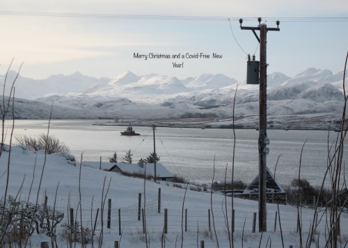 Merry Christmas from Loch Ewe- Highland scotland